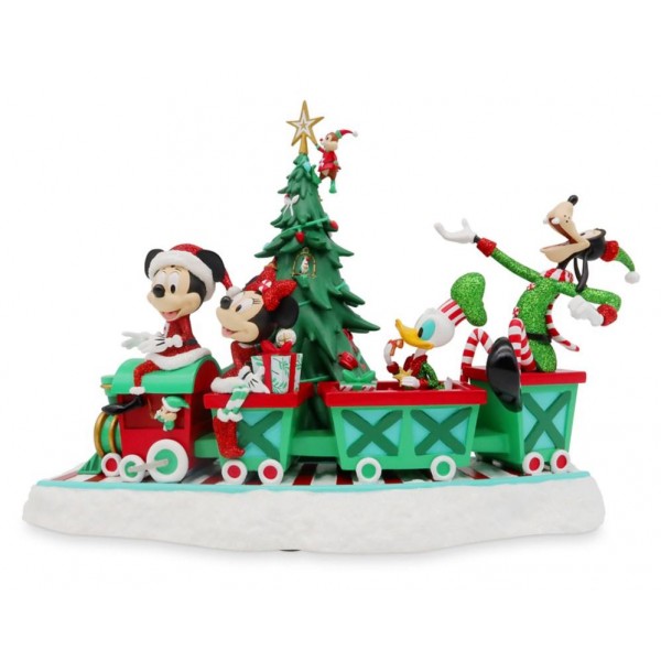 Disney Mickey Mouse and Friends Musical Holiday Train Figurine